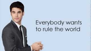 Video voorbeeld van "Glee - Everybody Wants To Rule The World (Lyrics)"