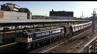 都営大江戸線 12-600形　甲種輸送　茨木駅通過　(2019.11.15)