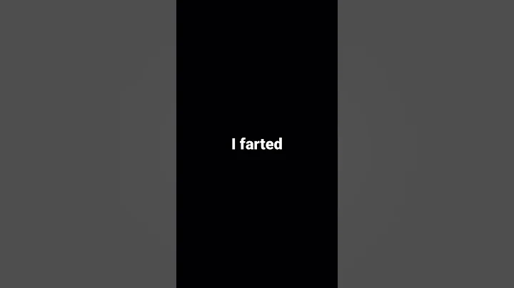 I farted
