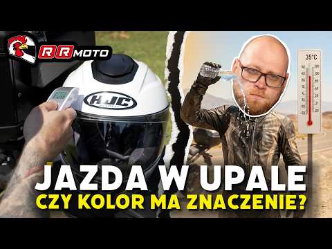 Riding a Motorcycle in the Heat! Does the color of your helmet and jacket matter?