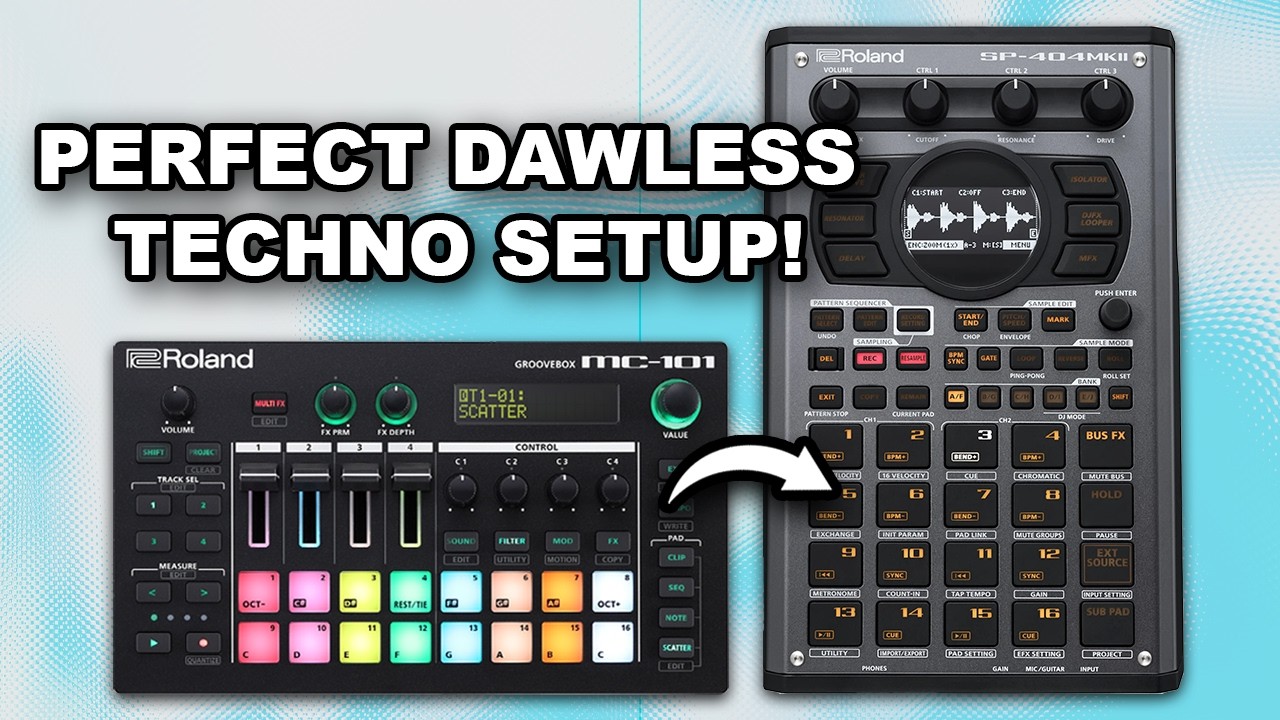 How to Make a DAWless Techno Setup | Roland MC101 and SP-404 MKII