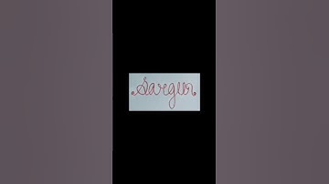 Writing Name "Sargun"  in Cursive Writing | #shorts #calligraphy
