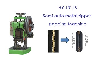 HY-101JB Semi-auto metal zipper gapping machine # zipper machine