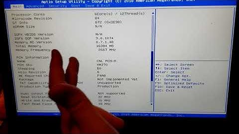 How to find hidden BIOS features in a MSI Laptop GL63 8RC