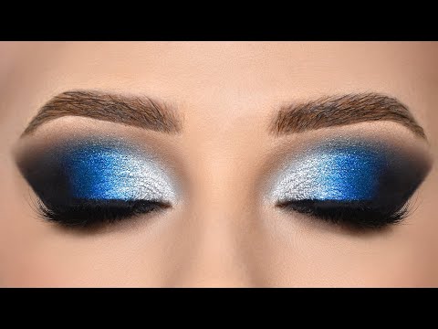 Video: Colorbar Cool Eyeshadow Palette Silver Blue Smokey Eyes Tutorial