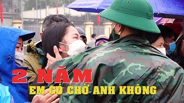 Khoảnh khắc xúc động chia tay người yêu đi lính