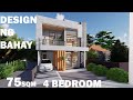 75 sqm MODERN HOUSE DESIGN    .. BUDGET real estate design to invest in just for just 40,000 USD