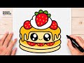 How to Draw a Cute Kawaii Pancake ???????? | Easy Cute Digital Illustration
