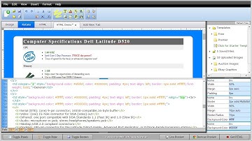 Sellercore Free eBay Template Software - HTML Editing
