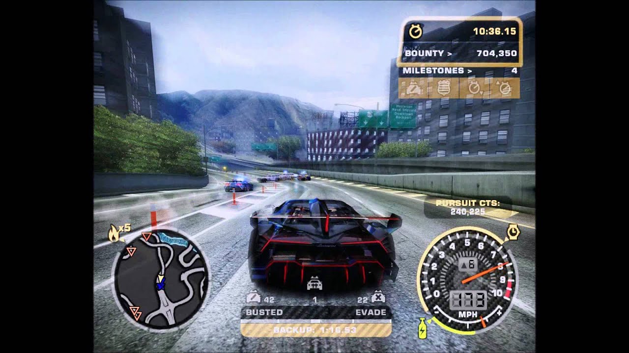 NFSMW Lamborghini Veneno Gameplay - YouTube