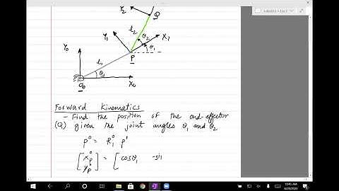 Robotics Lec4: Forward kinematics  (Fall 2020)