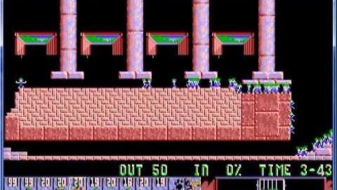 Lemmings 1 Fun Level 17  Easy when you know how.mpg