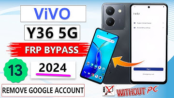 VIVO Y36 5G Android 13 - How To Bypass Google Account (FRP) Lock (2024)