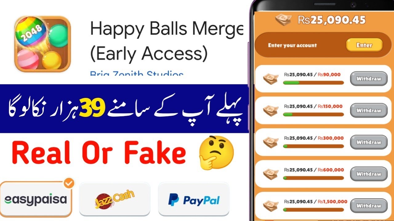 Happy Balls Merge Game Withdrawal || Happy Balls Merge Real Or Fake || Happy Balls Merge App
