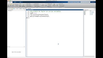 Matlab #15: Polinomio de Taylor en varias variables