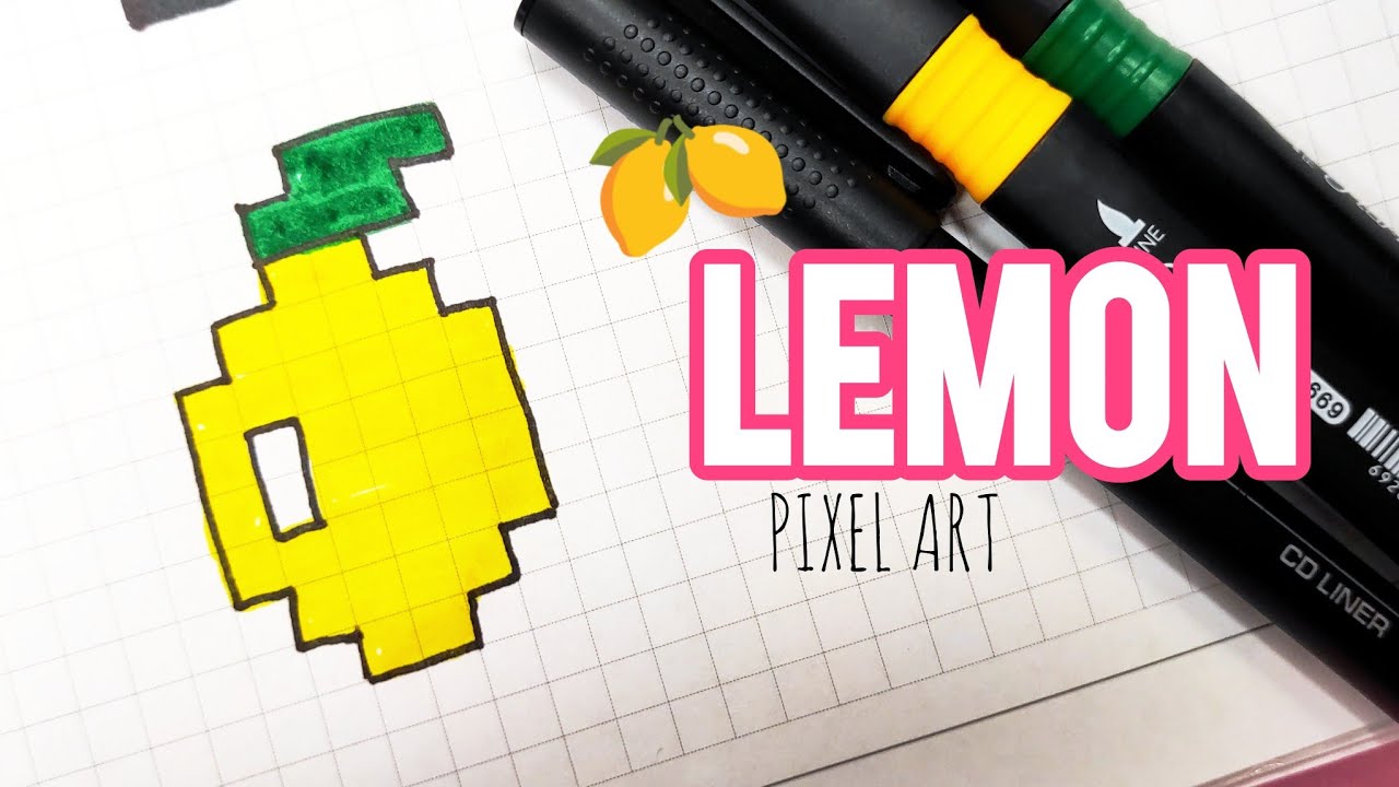 Lemon 🍋 Pixel Art. Лимон. Малювання по клітинках #pixelart # ...