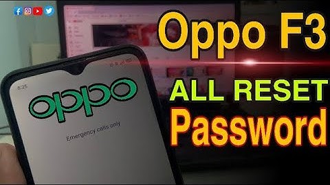 How to unlock pattern lock Oppo F3/F3 plus mobile forget password without loosing data