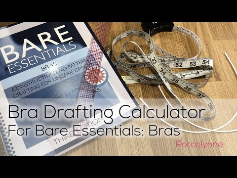 Online Bra Drafting Calculator for Drafting with Bare Essentials: Bras 