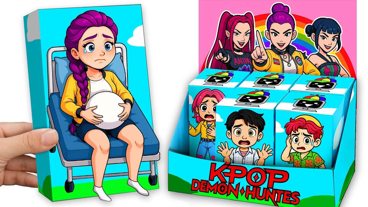 💖Paper DIY💖 Unboxing HUNTRIX RUMI Mystery Box🎵️🎤All Saja Boys Kpop Demon Hunters Surprise Box