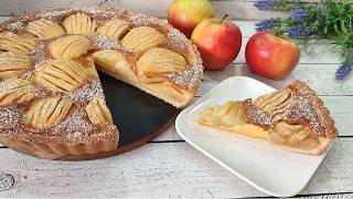 Berühmter Elsässer Apfelkuchen! Traditionell mit Rahmguss! So zart & cremig! Elsässer Apfeltarte!