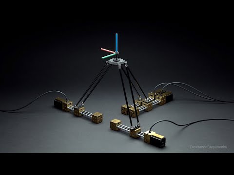 Delta-type 4-axis parallel robot