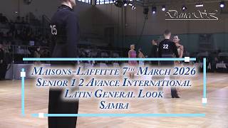 Maisons-Laffitte Senior 1 2 Avance International Latin Samba General Look 7 March 2026