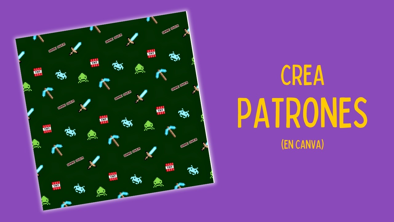 Cómo hacer seamless patterns en Canva | 4 métodos fáciles
