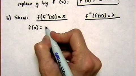 inverse functions 6 - find the inverse of a function - robichaud.mov