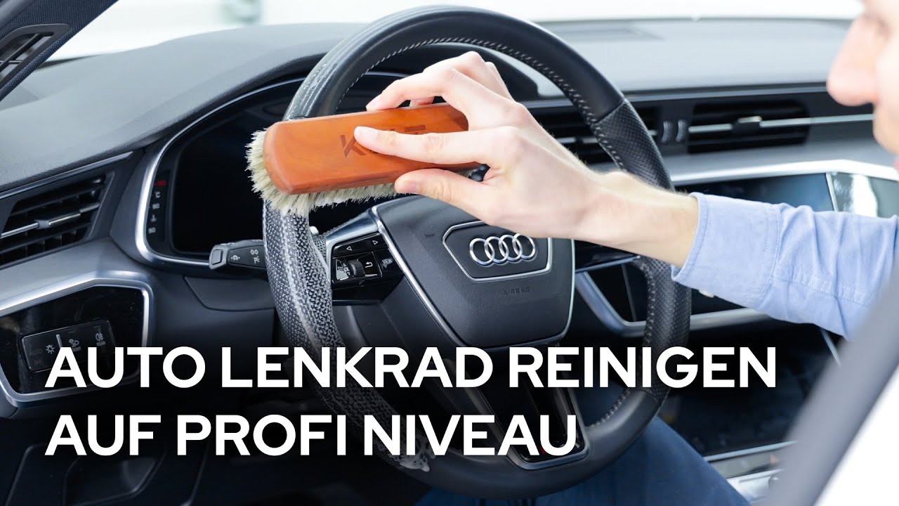 Wie reinige & pflege ich das Auto Leder-Lenkrad richtig? Audi A6 Lenkrad  nach 98.000km wie NEU 