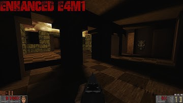 Ultimate Doom - Preview of Enhanced E4M1 with better lighting [WIP showcase] | 4K/60