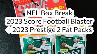 Брейк #65. 2023 Score Football Blaster + 2023 Prestige 2 Fat Packs