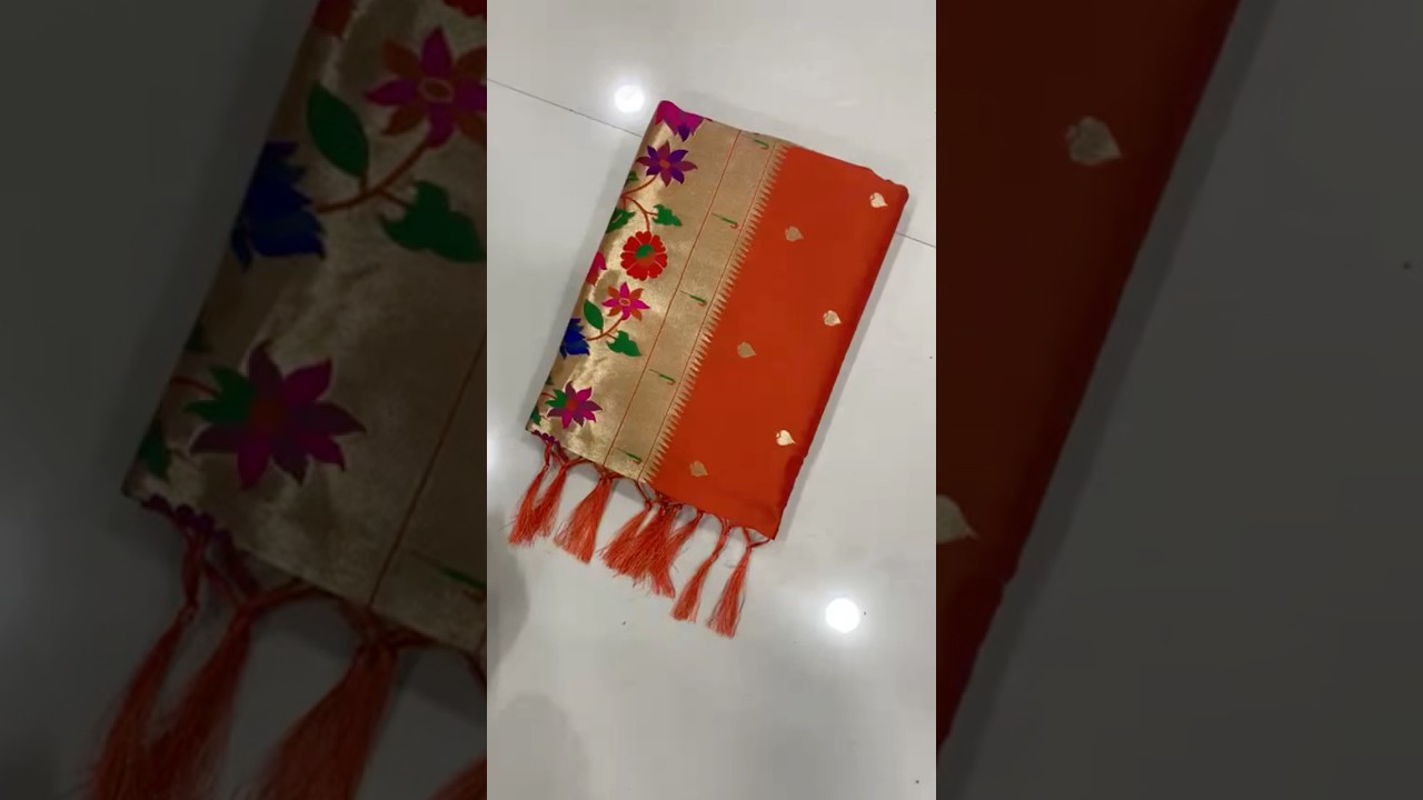 Multicolor Floral Meena Zari Pallu Paithani Saree