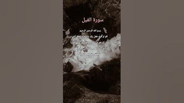 surah Al fil 105 | سورة الفيل - mishary rashid alafasysalaam everybody this is a daily quran