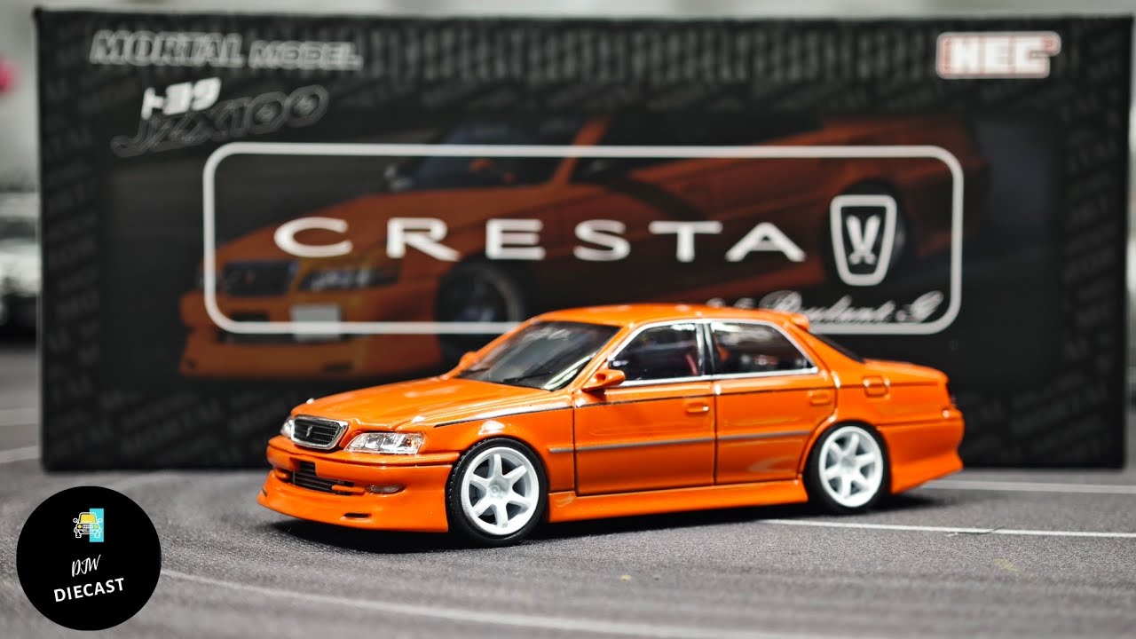 Toyota Cresta JZX100 2.5 Roulant G Orange by Mortal Model 1/64