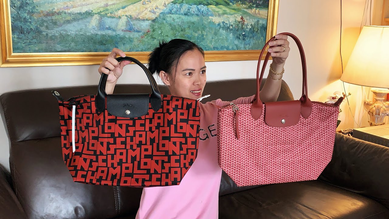 DOUBLE UNBOXING LONGCHAMP LE PLIAGE BAG | SIZE COMPARISON SMALL AND ...