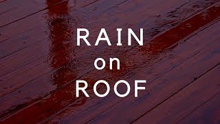 RAIN on a Roof (Darkened Screen) Rain Sounds on Roof for Sleep, Relaxing, Study, Block Noise