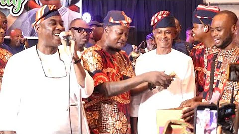 SEE WHAT K1 DE ULTIMATE TELLS TAYE CURRENCY AND RASHEED AYINDE AT 60TH BIRTHDAY OF MERENGE