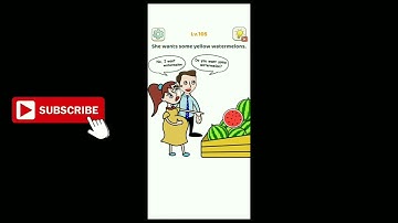 Tricky Brain Story: DOP Puzzle Level 105 She wants some yellow watermelons