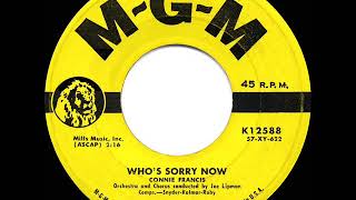 1958 HITS ARCHIVE: Who’s Sorry Now - Connie Francis (a #2 record)