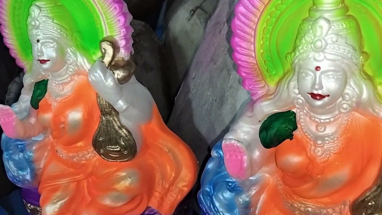 ଆସ ଦେଖିବା ସରସ୍ଵତୀ ମୂର୍ତ୍ତି କଲର୍ ###  odia vilege life style Volga (Jay jagannath)