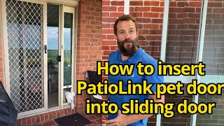 How to insert pet door insert into glass sliding door / Patiolink Pet Doors