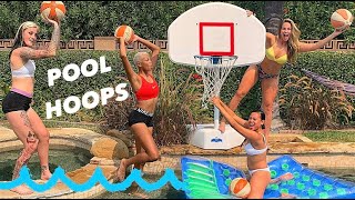 INSANE POOL BASKETBALL!! *2v2 Trick Shot H.O.R.S.E*