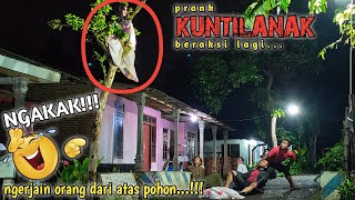 PPRANK KUNTILANAK DIATAS POHON 🤣 PENGHILANG GALAU 🤣 LUCU NGAKAK || PRANK TERBARU 2022