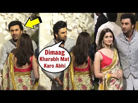 Ranbir Kapoor ANGRY On Wife Alia Bhatt In FRONT Of Media At RRKP Success Party.