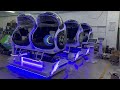 9D VR Double Seat Cinema Simulator 3DOF Motion Egg Ride Virtual Reality Roller Coaster Game Machine