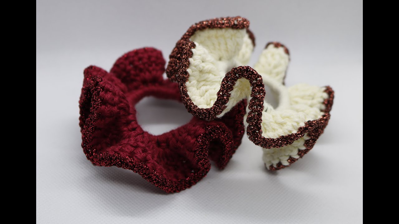 Bærbar zoom lys pære Hæklet Scrunchie – Niah Design