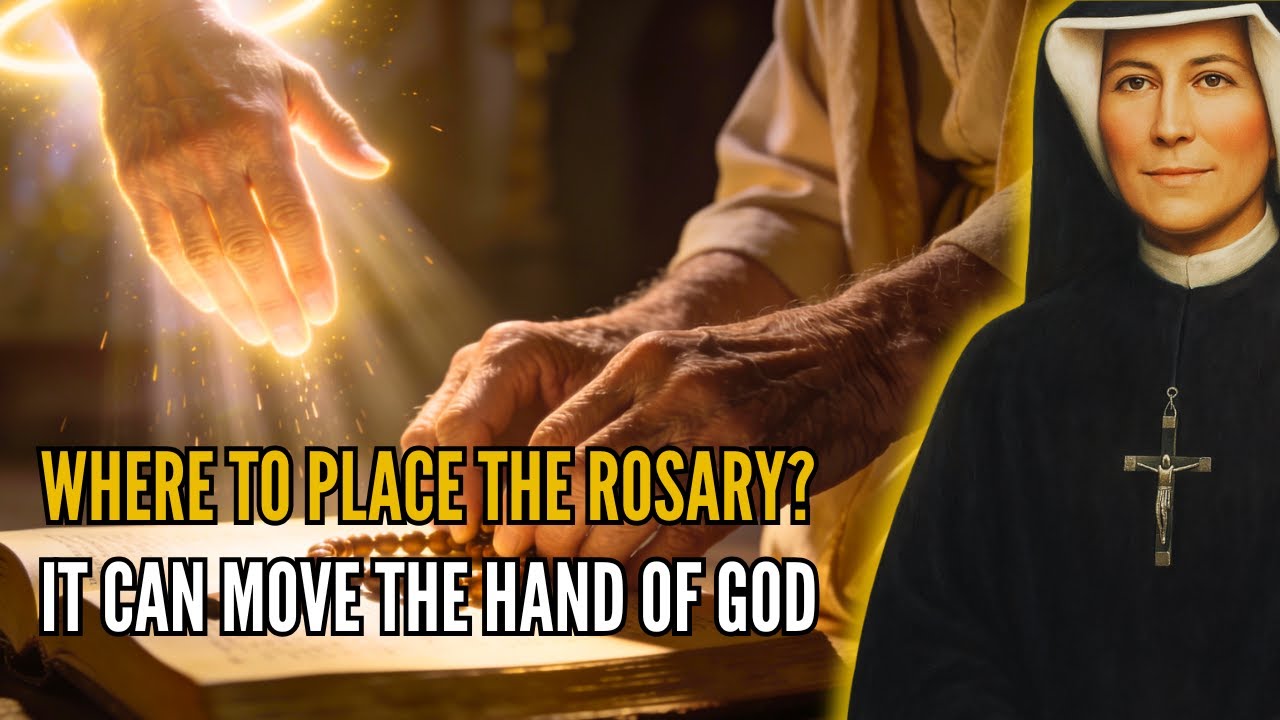 Saint Faustina Reveals: The Secret of Where to Place the Rosary to Move the Hand of God