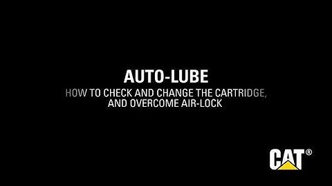 Cat® Performance Hammers | How To Check and Change the Autolube Cartridge