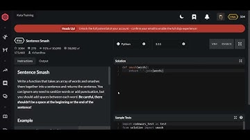 Codewars | Sentence Smash | Python 8 kyu