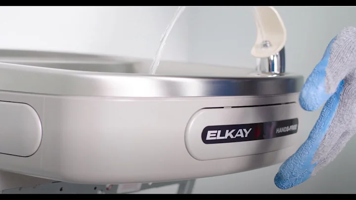 Hands-free Retrofit for Elkay Refrigerated Push-bar Coolers